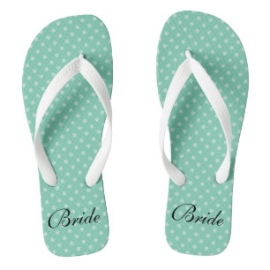 Tongs mariage motif de la Monnaie pois