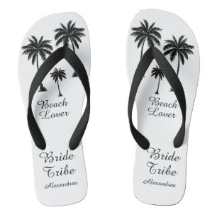Tongs Mariée Tribe Palm Tree Beach Lover
