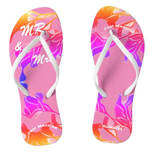 Tongs Mariés à peine Rose  (Semelle)
