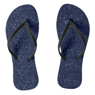 Tongs Marine bleu avec étoiles blanches Flip Flops
