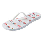 TONGS MARQUE BLANCHE MODERNE ET PERSONNALISABLE VÉRIFIÉE (Incliné)