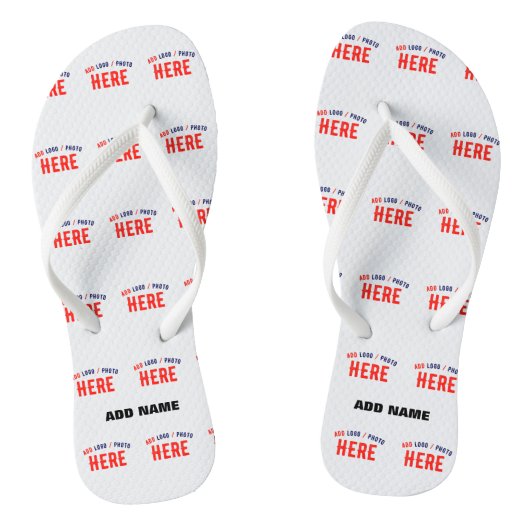 TONGS MARQUE BLANCHE MODERNE ET PERSONNALISABLE VÉRIFIÉE (Semelle)