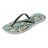 Tongs Mauvais chats siamois frapper des trucs (Incliné)