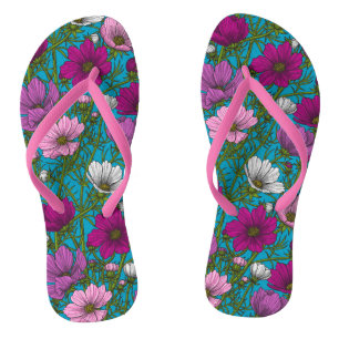 Tongs Mélange cosmos bleu