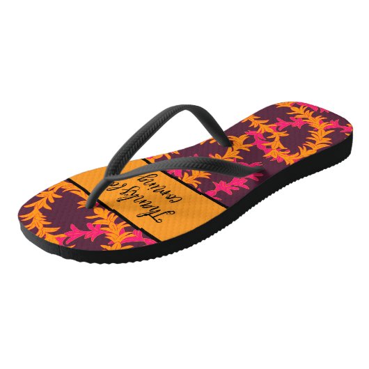 Tongs Merci invité de mariage de plage (Incliné)