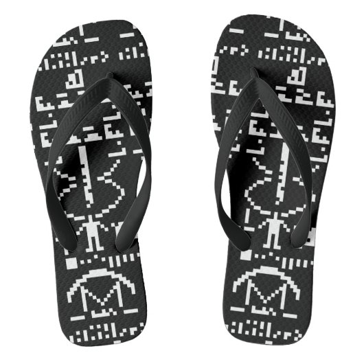 Tongs Message binaire d'Arecibo 1974 (Semelle)