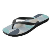 Tongs Mi-siècle moderne bleu vert et gris (Incliné)