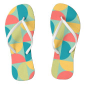 Tongs Mid Century Moderne Bitsweet moutarde et olive (Semelle)