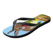 Tongs Mignonne Bunnyfor Pâques pour une humeur positive (Incliné)