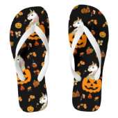 Tongs Mikitiez halloween licorne éffrayant octobre autom (Semelle)