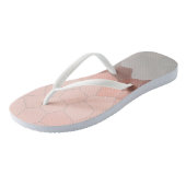 Tongs Minimalisme Art Abstrait Pastel Cellules Roses (Incliné)