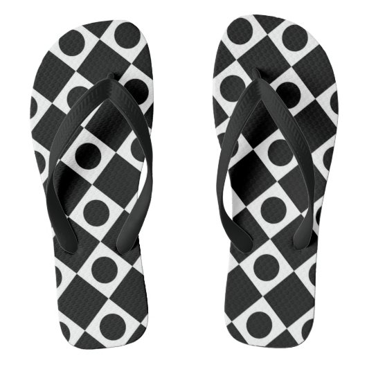 Tongs Mod Retro 60's Noir (Semelle)