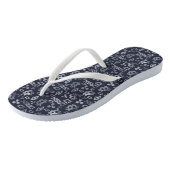 Tongs Modèle d'argent bleu de crypto-monnaie (Incliné)
