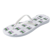 TONGS MODÈLE DE TEXTE D'IMAGE BLANCHE SIMPLE MODERNE (Incliné)