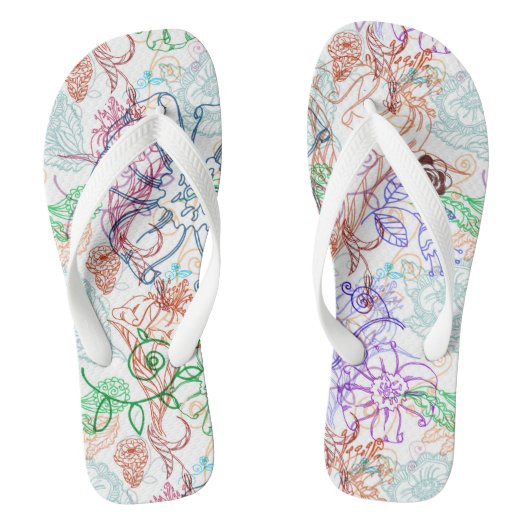 Tongs Modèle floral 9 (Semelle)