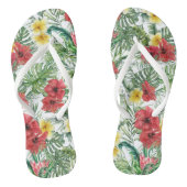 Tongs Modèle floral tropical (Semelle)