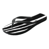Tongs Modèle Zèbre noir et blanc (Incliné)