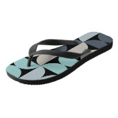 Tongs Moderne du milieu du siècle bleu vert et gris (Incliné)