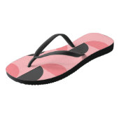 Tongs Moderne du milieu du siècle rose et gris (Incliné)