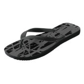 Tongs Moderne gris et noir mignon (Incliné)