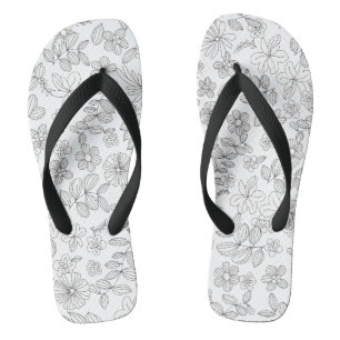 Tongs Mon design de fleurs 3