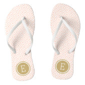 Tongs Monogramme clé rose et or grec (Semelle)