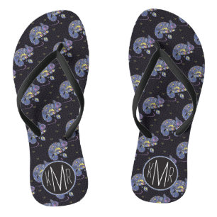 Tongs Monogramme du lézard de Zentangle