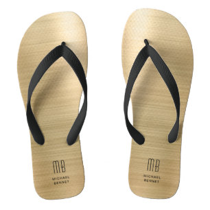 Tongs Monogramme Élégant