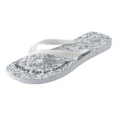 Tongs Monogramme Silver Glam Parties scintillant Mère de (Incliné)
