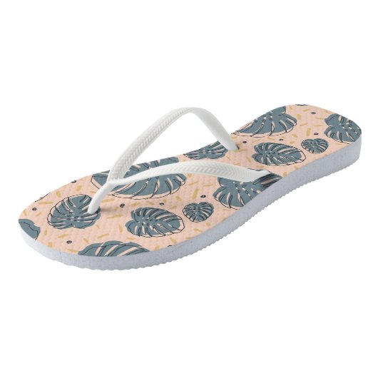 Tongs Monstère tropicale Boho (Incliné)