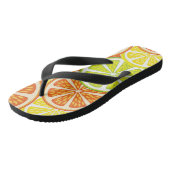 Tongs Motif 2 d'agrume (Incliné)