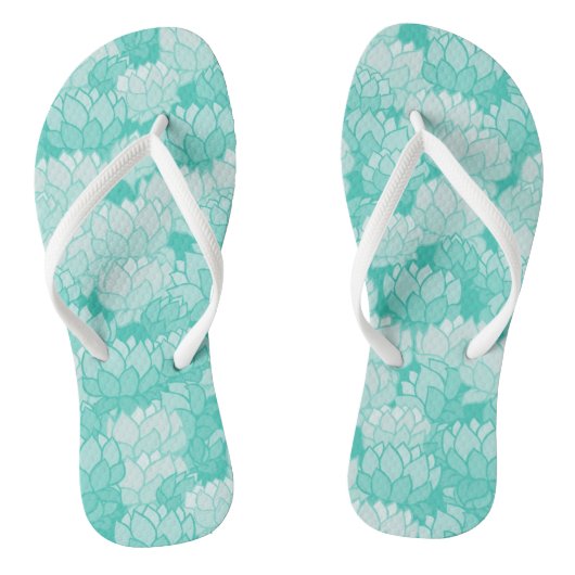 Tongs Motif 2 de Lotus (Semelle)