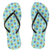 Tongs Motif à ananas arc-en-ciel (Semelle)