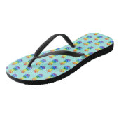 Tongs Motif à ananas arc-en-ciel (Incliné)