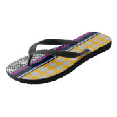 Tongs motif À damiers Jacquard (Incliné)