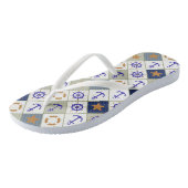 Tongs Motif à thème marin 2 (Incliné)