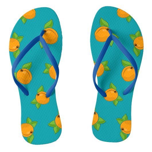 Tongs Motif abricot (Semelle)