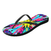 Tongs Motif Abstrait coloré (Incliné)