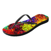 Tongs Motif Abstrait coloré (Incliné)