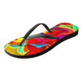 Tongs Motif Abstrait coloré (Incliné)