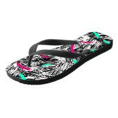 Tongs Motif Abstrait moderne. (Incliné)