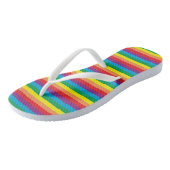 Tongs Motif arc-en-ciel simple (Incliné)