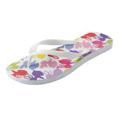 Tongs motif aux lapins de Pâques (Incliné)