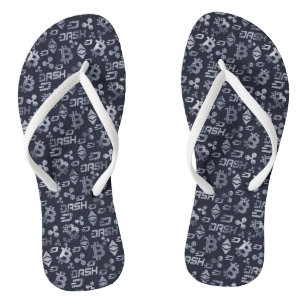 Tongs Motif bleu Cryptodevise