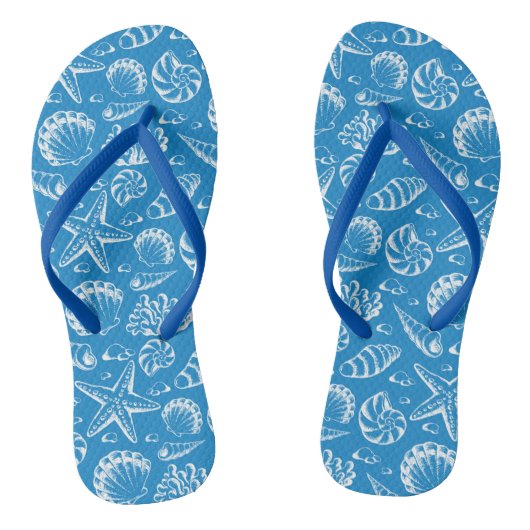 Tongs Motif Blue Beach (Semelle)