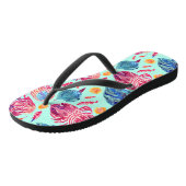 Tongs Motif Boho Feathers (Incliné)