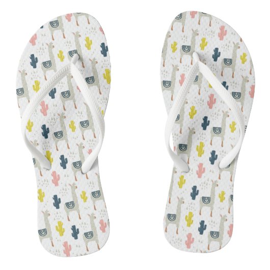 Tongs Motif Cactus & Llamas (Semelle)