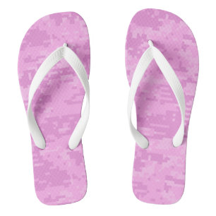 Tongs Motif Caméra numérique rose Lady