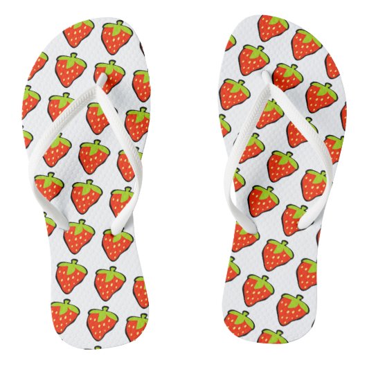 Tongs Motif Cartoon Fraises (Semelle)