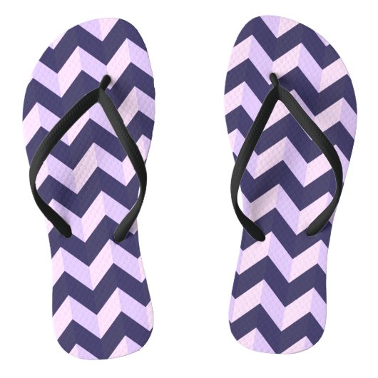 Tongs Motif Chevron Violet (Semelle)
